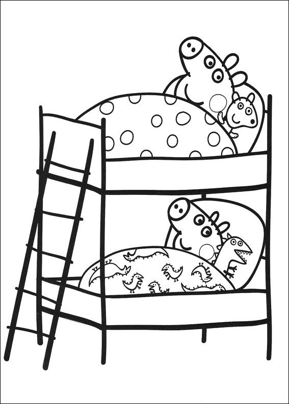 Plansa de colorat cu Peppa Pig 24 17